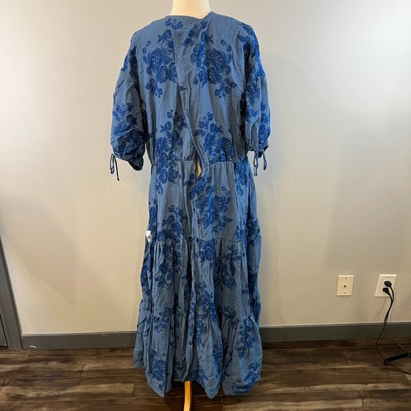 NWOT TED BAKER Zilda-Puff Sleeve Midi with Fixed Wrap‎ Front (5) - Picture 10 of 14